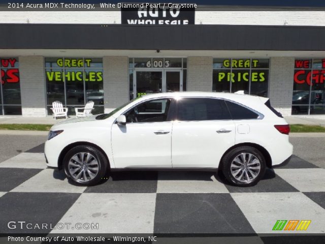 2014 Acura MDX Technology in White Diamond Pearl