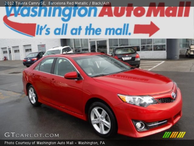 2012 Toyota Camry SE in Barcelona Red Metallic