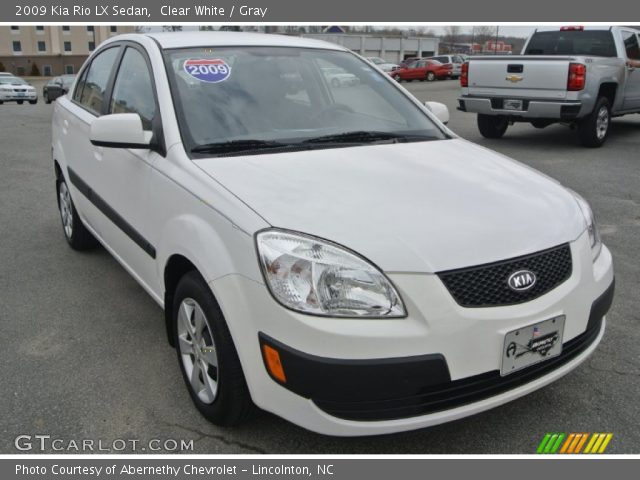 2009 Kia Rio LX Sedan in Clear White
