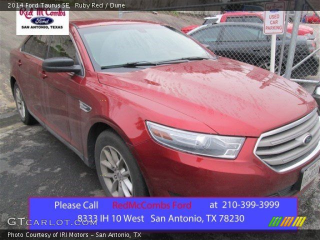 2014 Ford Taurus SE in Ruby Red