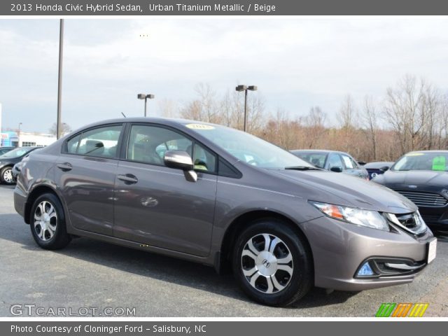 2013 Honda Civic Hybrid Sedan in Urban Titanium Metallic