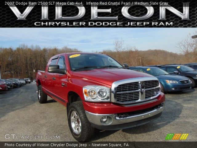 2007 Dodge Ram 2500 SLT Mega Cab 4x4 in Inferno Red Crystal Pearl