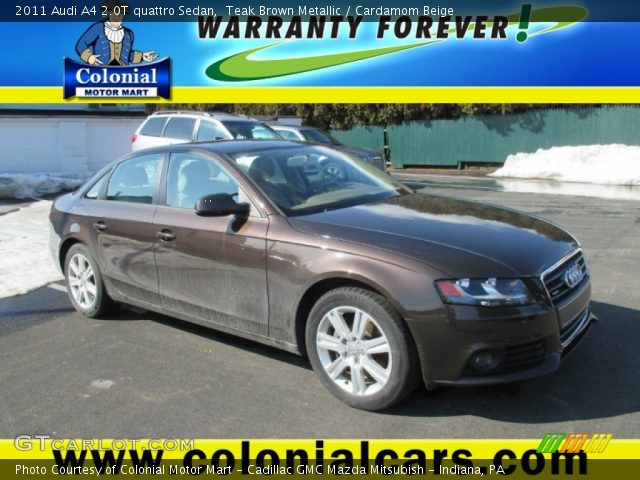 2011 Audi A4 2.0T quattro Sedan in Teak Brown Metallic