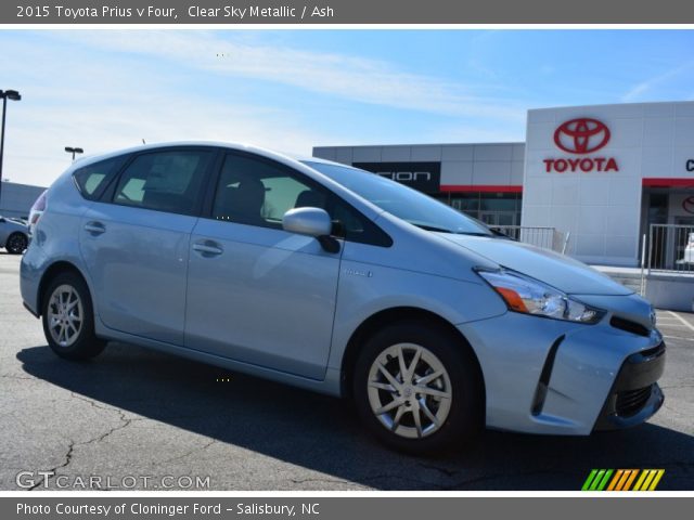 2015 Toyota Prius v Four in Clear Sky Metallic