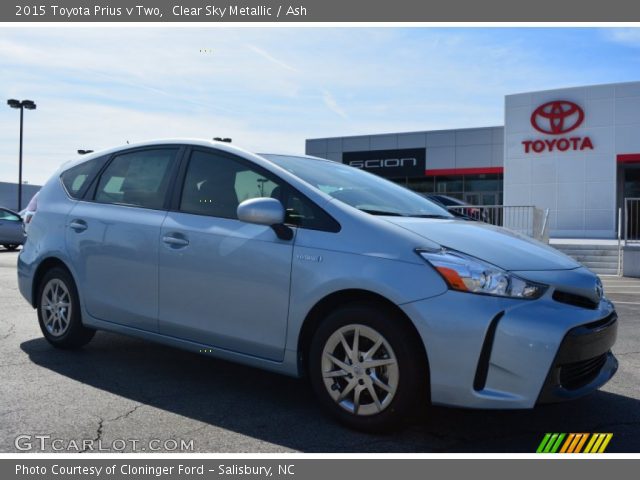 2015 Toyota Prius v Two in Clear Sky Metallic