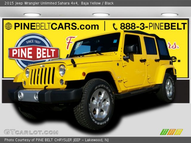 2015 Jeep Wrangler Unlimited Sahara 4x4 in Baja Yellow