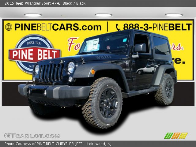 2015 Jeep Wrangler Sport 4x4 in Black
