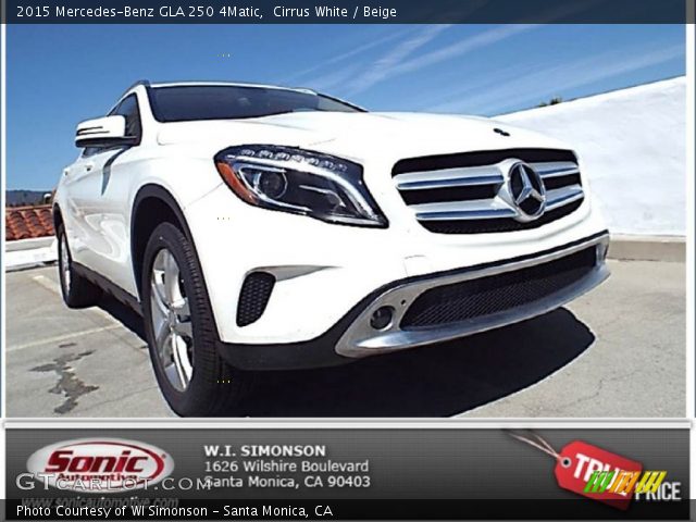 2015 Mercedes-Benz GLA 250 4Matic in Cirrus White