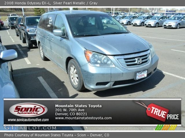 2008 Honda Odyssey EX-L in Silver Pearl Metallic