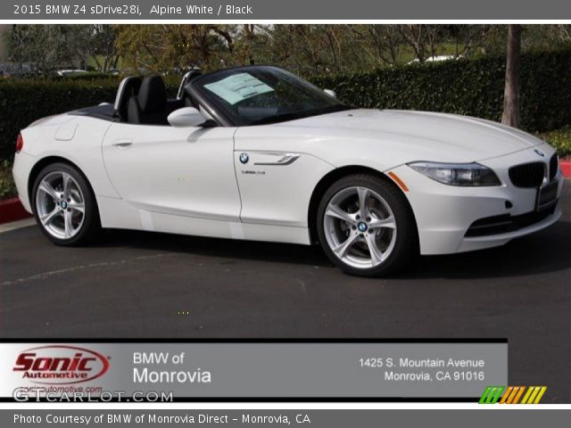 2015 BMW Z4 sDrive28i in Alpine White