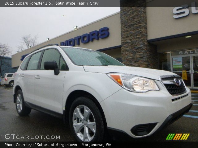 2015 Subaru Forester 2.5i in Satin White Pearl