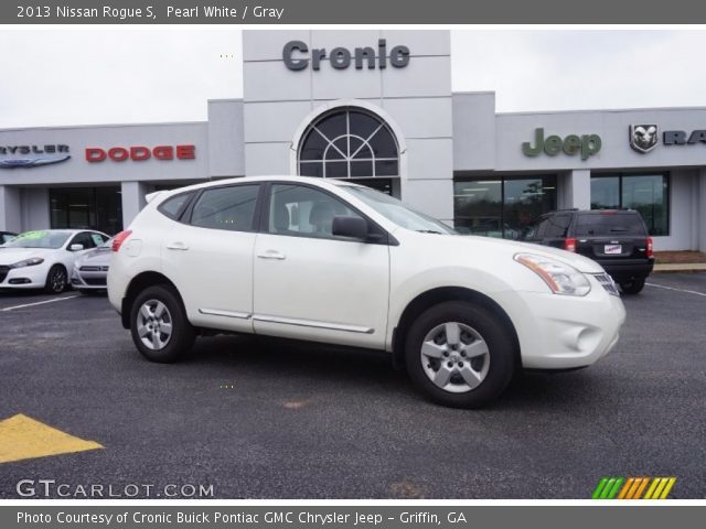 2013 Nissan Rogue S in Pearl White