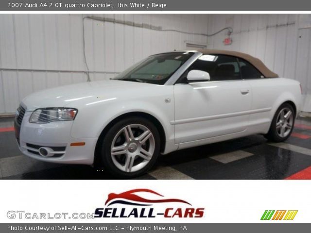 2007 Audi A4 2.0T quattro Cabriolet in Ibis White