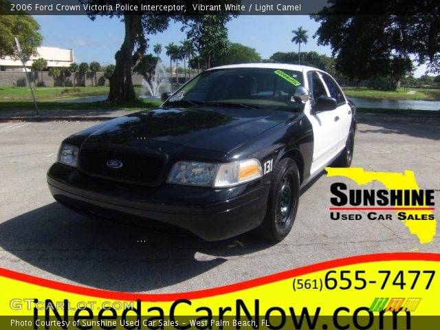 Vibrant White 2006 Ford Crown Victoria Police Interceptor