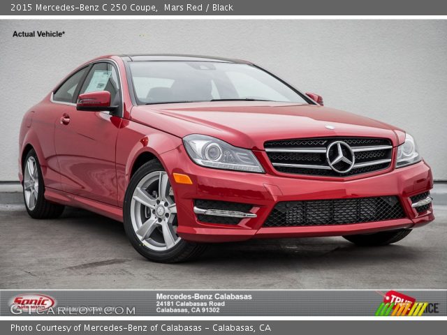 2015 Mercedes-Benz C 250 Coupe in Mars Red