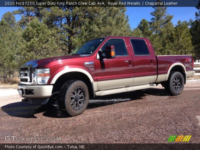 2010 Ford F250 Super Duty King Ranch Crew Cab 4x4 in Royal Red Metallic