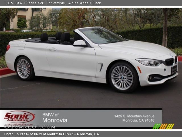 2015 BMW 4 Series 428i Convertible in Alpine White