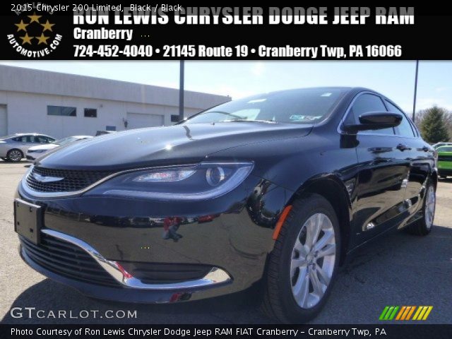 2015 Chrysler 200 Limited in Black