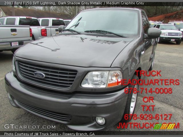 2003 Ford F150 SVT Lightning in Dark Shadow Grey Metallic