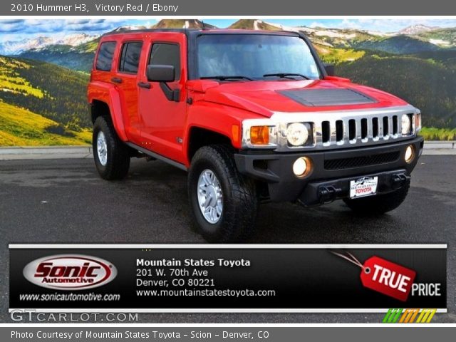 2010 Hummer H3  in Victory Red