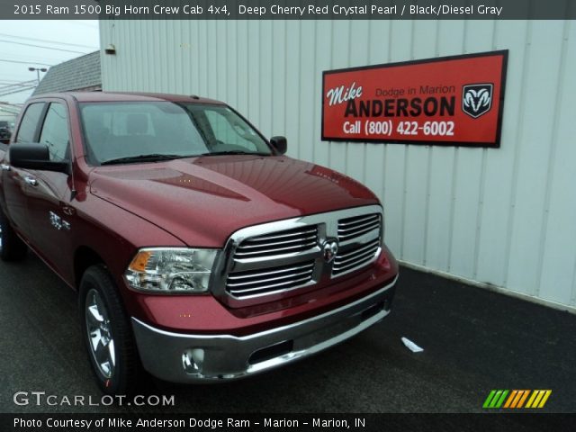 2015 Ram 1500 Big Horn Crew Cab 4x4 in Deep Cherry Red Crystal Pearl