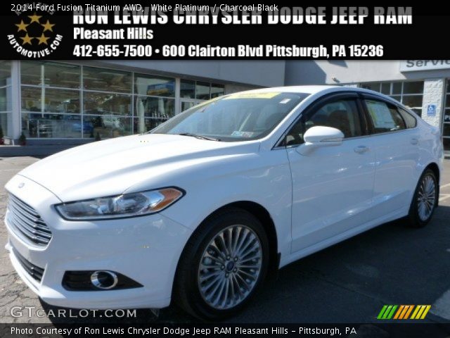 2014 Ford Fusion Titanium AWD in White Platinum