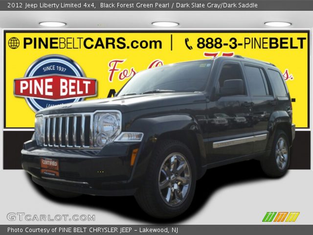 2012 Jeep Liberty Limited 4x4 in Black Forest Green Pearl