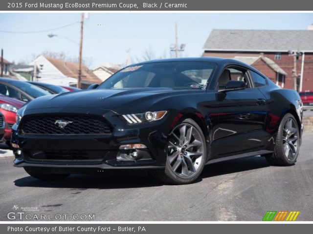 2015 Ford Mustang EcoBoost Premium Coupe in Black