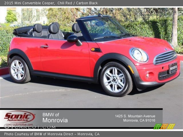 2015 Mini Convertible Cooper in Chili Red