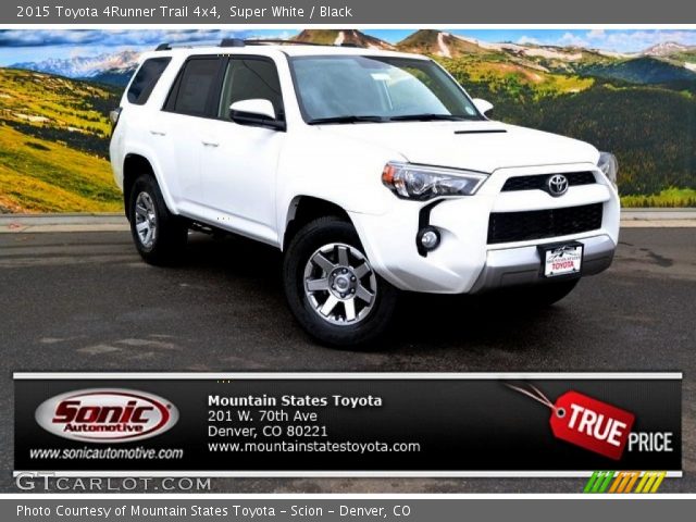 2015 Toyota 4Runner Trail 4x4 in Super White