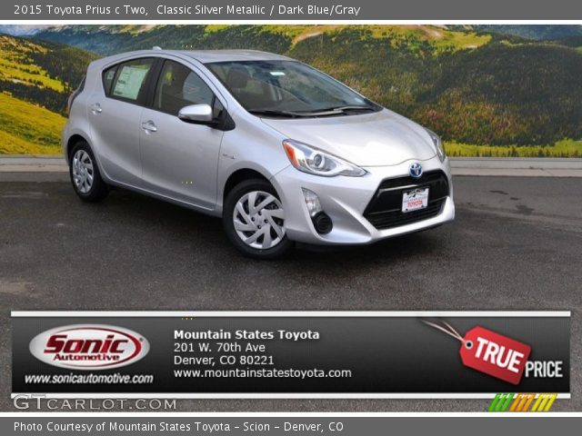 2015 Toyota Prius c Two in Classic Silver Metallic