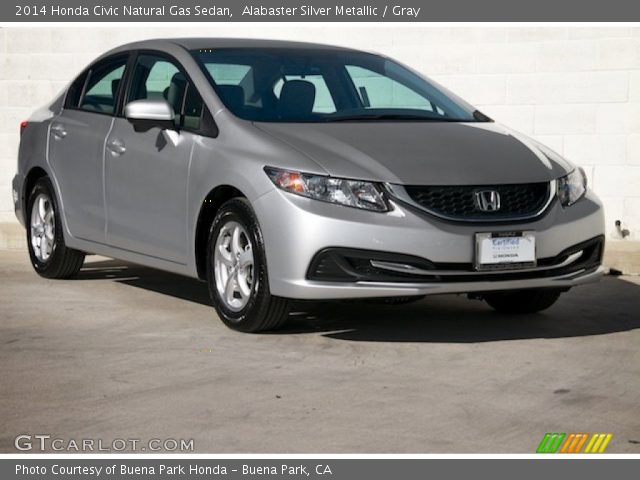 2014 Honda Civic Natural Gas Sedan in Alabaster Silver Metallic