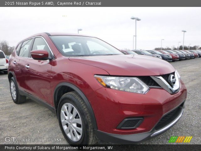 2015 Nissan Rogue S AWD in Cayenne Red