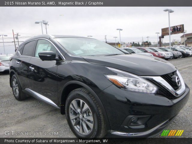 Magnetic Black 2015 Nissan Murano Sl Awd Graphite