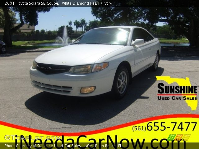 2001 Toyota Solara SE Coupe in White Diamond Pearl