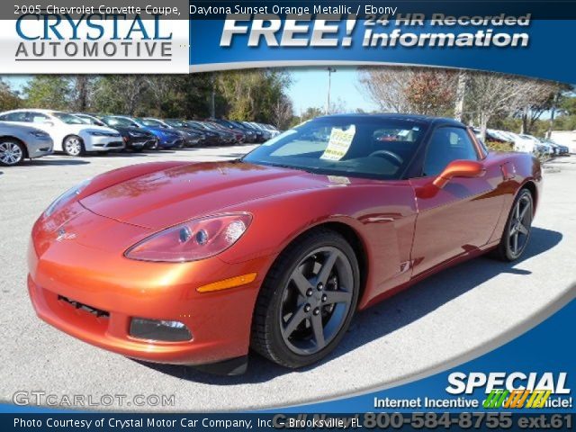 2005 Chevrolet Corvette Coupe in Daytona Sunset Orange Metallic