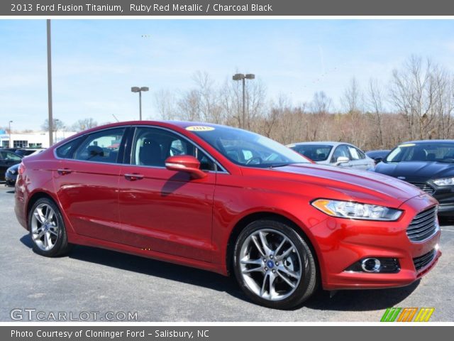2013 Ford Fusion Titanium in Ruby Red Metallic