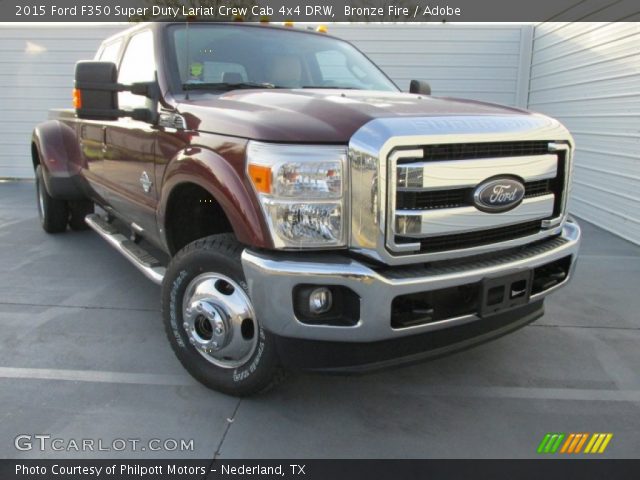 2015 Ford F350 Super Duty Lariat Crew Cab 4x4 DRW in Bronze Fire