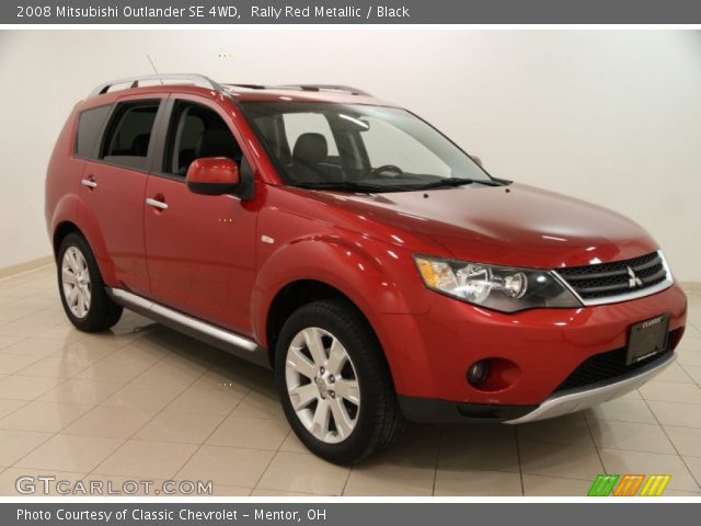 2008 Mitsubishi Outlander SE 4WD in Rally Red Metallic