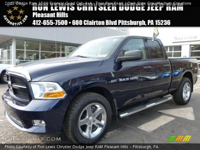 2012 Dodge Ram 1500 Express Quad Cab 4x4 in True Blue Pearl