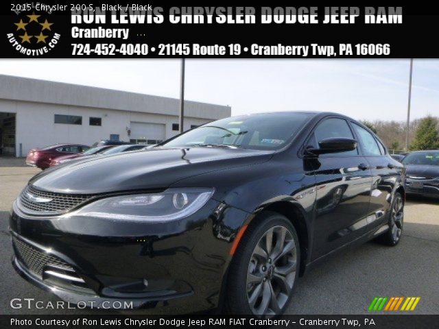 2015 Chrysler 200 S in Black