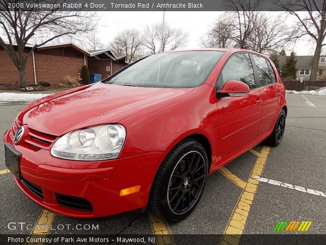 2008 Volkswagen Rabbit 4 Door in Tornado Red