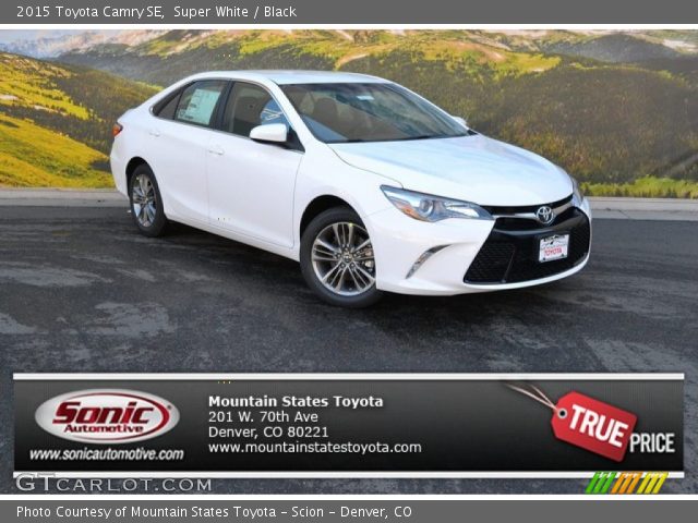 2015 Toyota Camry SE in Super White