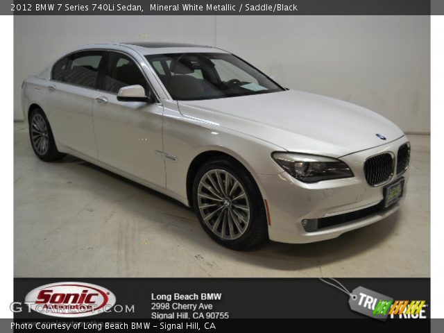 2012 BMW 7 Series 740Li Sedan in Mineral White Metallic