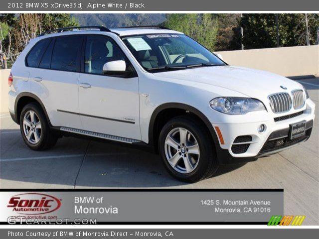 2012 BMW X5 xDrive35d in Alpine White