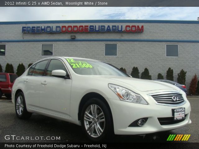 2012 Infiniti G 25 x AWD Sedan in Moonlight White