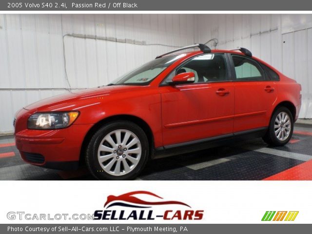 2005 Volvo S40 2.4i in Passion Red