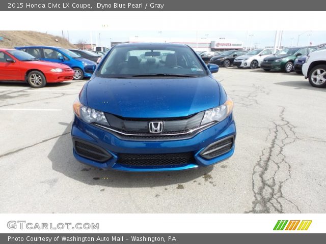 2015 Honda Civic LX Coupe in Dyno Blue Pearl