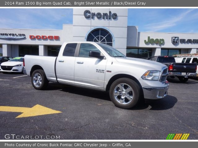 2014 Ram 1500 Big Horn Quad Cab in Bright Silver Metallic