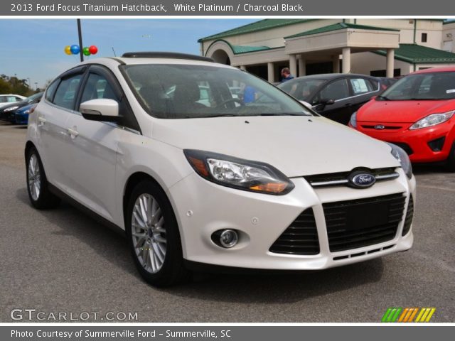 2013 Ford Focus Titanium Hatchback in White Platinum